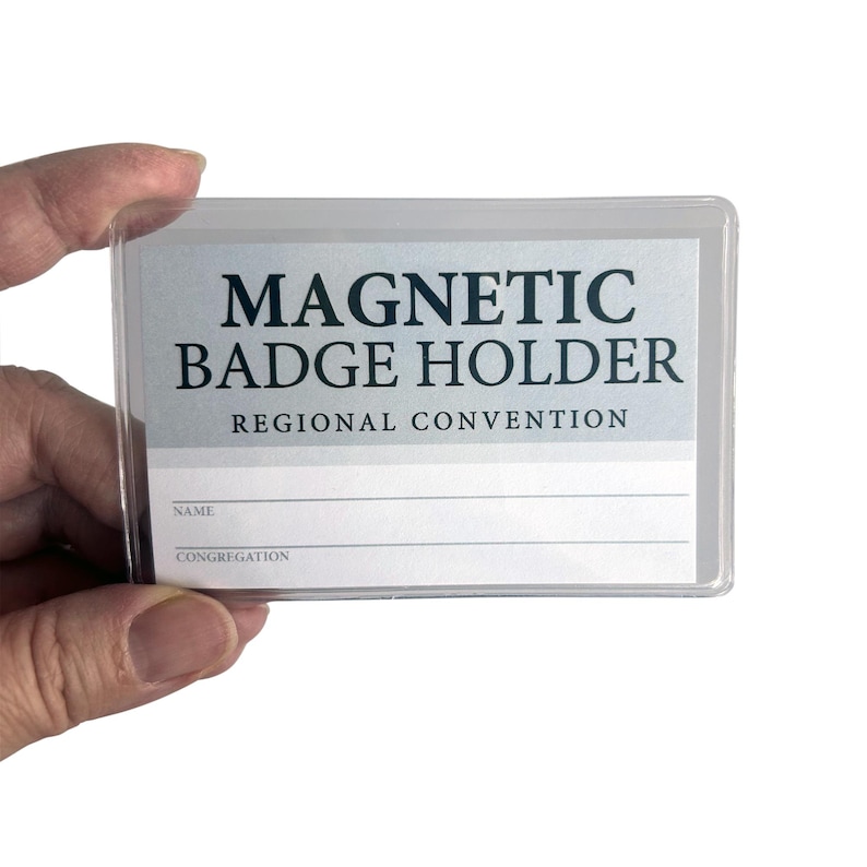 JW Magnetic Badge Holder for Jehovah's Witnesses Regional Convention - JW name tag holder