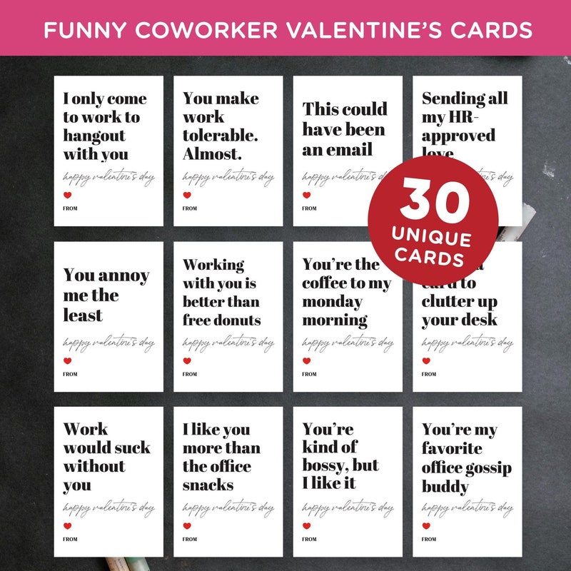 Work Valentine Day Cards - Etsy