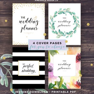 Wedding Planner Printable, Wedding Planning Book, Printable Wedding Planner, Wedding Binder Template, Engagement Gift Ideas, PDF Download image 4