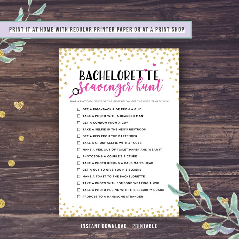 Bachelorette Scavenger Hunt Printable Bachelorette Party Etsy Bachelorette Scavenger Hunt Printable Bachelorette Party Etsy