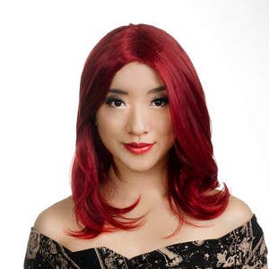 Elegant 17&quot; Long Straight Cut Wig w/ No Bangs - Kaori