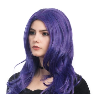 Layered Straight 22&quot; Long Cosplay Wig with Partial Skin Top and no Bangs - Maki
