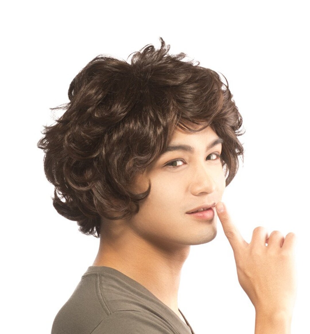 Fluffy Curly Soft Boy Boyish Short Cut Cosplay Wig With Short - Etsy Ireland Fluffy Curly Soft Boy Boyish Short Cut Cosplay Wig With Short - Etsy Ireland