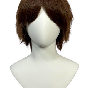 Messy Short Cut Spiky Shaggy Anime Protagonist 11" Boy Tomboy Mens Cosplay Wig - Shiki