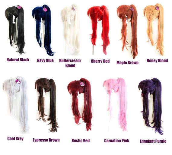 40/'/' Clip on Pig Tail w// Short Pony Tailed Base Wig Framing Buttercream Blond
