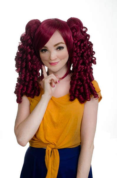 Base Cotton Candy Pink Cosplay Lolita Wig NEW 18/'/' Ringlet Pig Tails