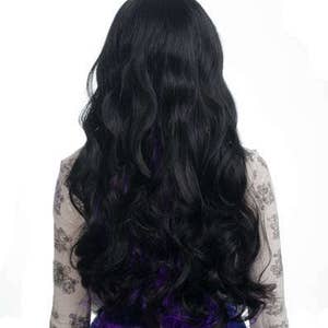 Multi-Colored Long Curly Cut Graceful Princess Cosplay Wig w/ Long Bangs Nia image 2
