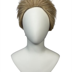 Dagligt bruk 7,5 cm kort taggig pojkaktig pojke mogen kammad anime cosplayperuk utan del - Ryu