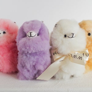 Alpaca Wool Plushie | Fluffy Furry Llamas | Gifts for co workers | Llama lovers | Decorative llama plushies | Chibi Llamas