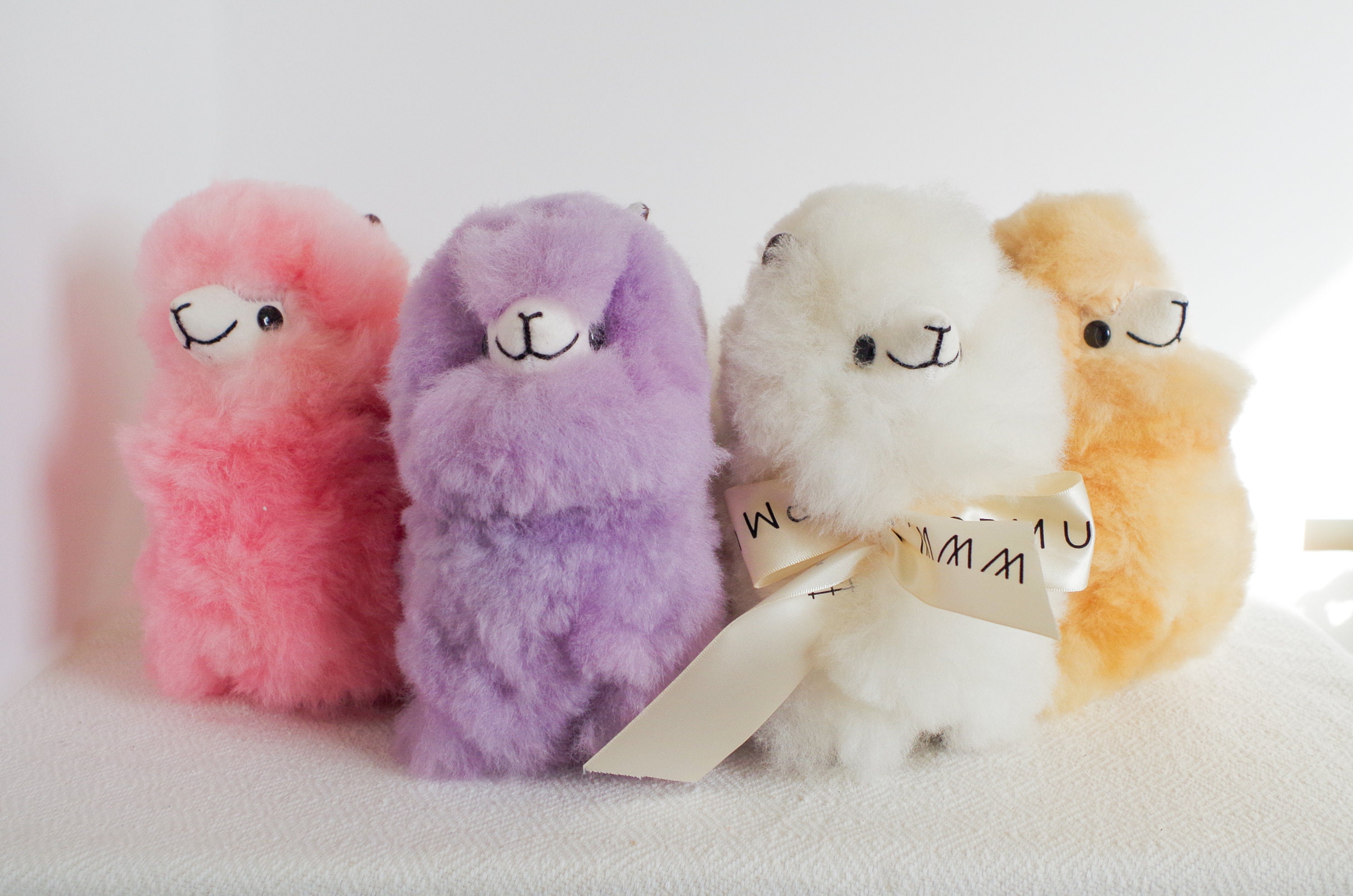 Fluffy cheap alpaca plush