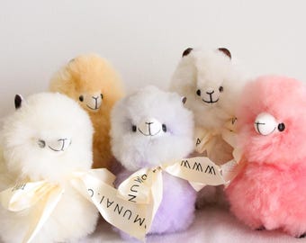 Handmade Alpaca Wool Plush Llamas: Soft Fluffy Toy or Home Decor