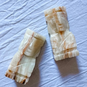 Vintage alabaster/onyx bookends