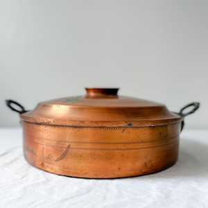 Vintage Copper XL Greek Bakiri pan