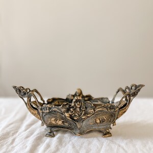 Antique brass German art nouveau jardinier