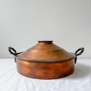Vintage Copper Bakiri Pan with Lid