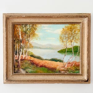 Vintage framed oil painting