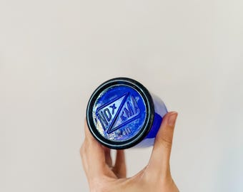 Vintage Noxema Cobalt Jars (3)