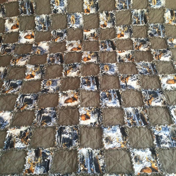 Flannel Rag Quilt Etsy