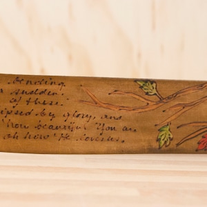 Guitar Strap - Personalized Leather Guitar Strap in the Smokey Pattern with Tree in Antique Brown - For Acoustic or Electric Guitars