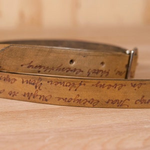 Personalized Leather Mandolin Strap: Handmade Antique Brown Ukulele Strap