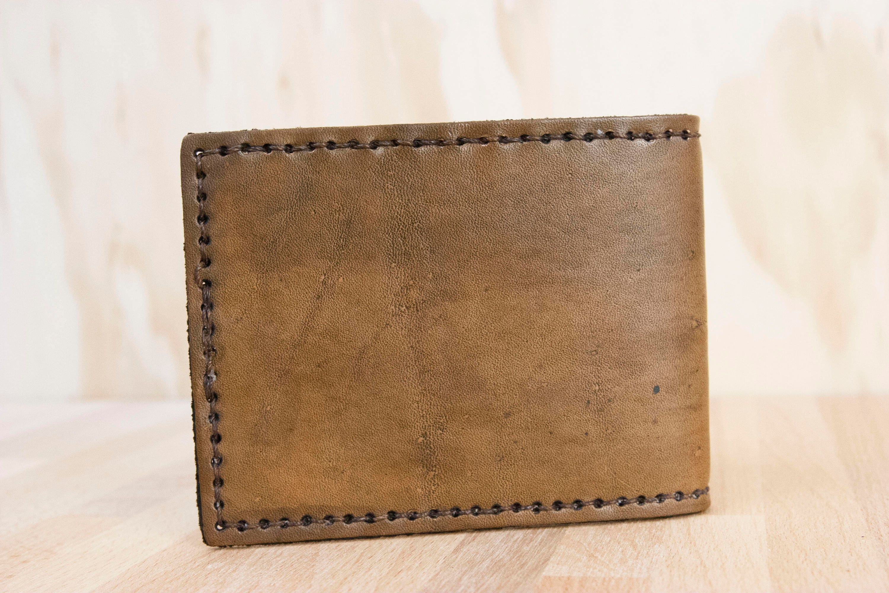Custom GPS Coordinate Bifold Wallet - Mens Bifold Leather