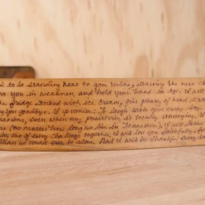 Custom Leather Bass Guitar Strap: Personalized Inscription, Antique Brown
