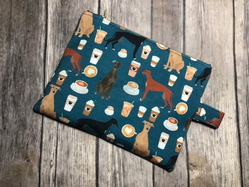 Greyhound coffee pouch greyhound zippered bag