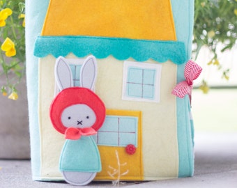 PDF Pattern - 'Rabbit's Garden' - Felt Book / Softie  - Instant Digital Download - Plush Children's Book and Toy