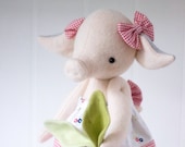 PDF Pattern - 'Peggy Turnip' - Felt Pig with Felt Turnip Softie - Instant Digital Download - Plush Children's Toy