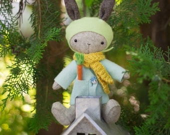 PDF Pattern - 'Thistledown Rabbits '- Felt Rabbit/Bunny Softie  - Instant Digital Download - Plush Children's Toy - Easter Gift Idea