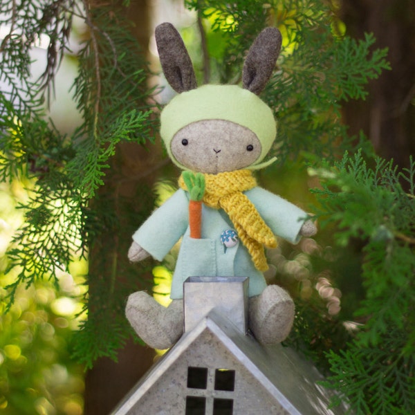 PDF Pattern - 'Thistledown Rabbits '- Felt Rabbit/Bunny Softie  - Instant Digital Download - Plush Children's Toy - Easter Gift Idea