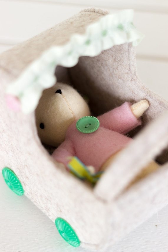 cute felt softie toy PATTERN from May Blossom Dormouse PATTERN