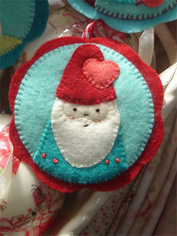 Felt Decoration Christmas Tree Sewing Craft PATTERN SUGARPLUM MADALLIONS