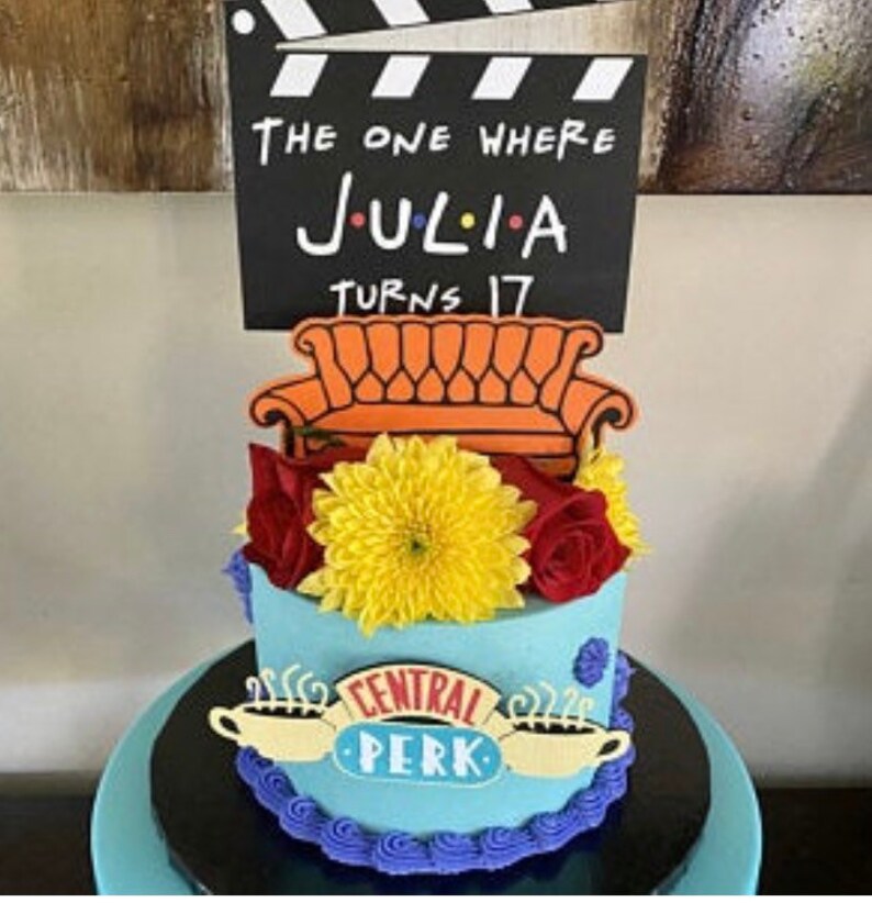 Friends Themed Cake Topper / Friends Themed Party / The