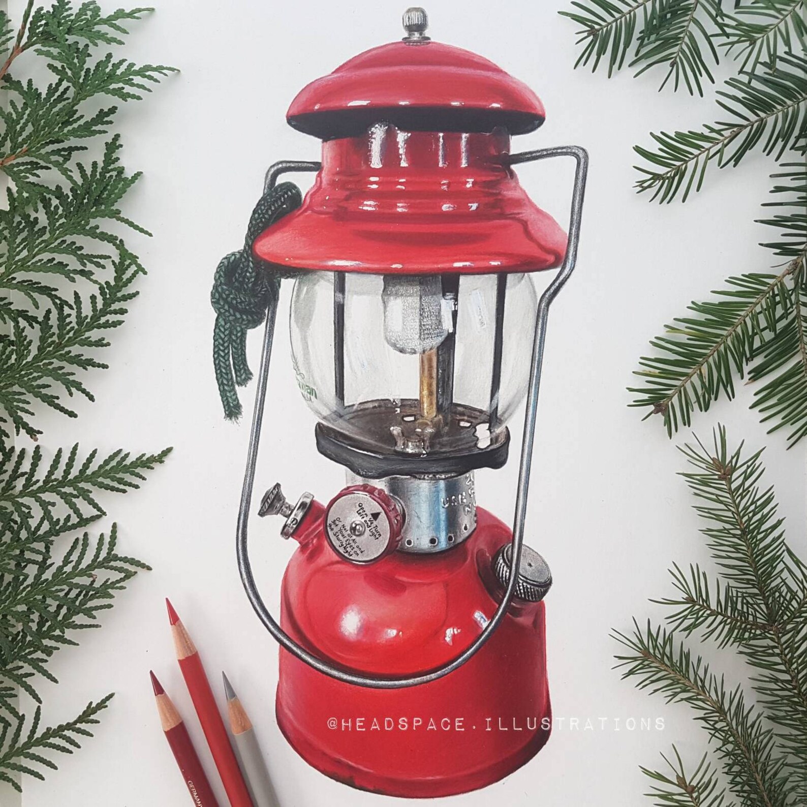 Vintage Red Coleman Camping Lamp Light Wilderness Camp Cabin Etsy Canada