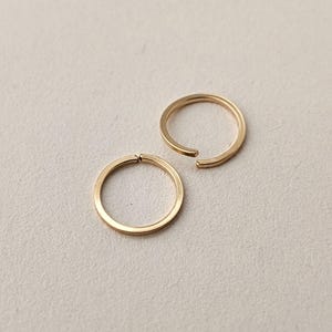 Endless hoop earrings, gold-filled loop earrings, everyday wear hoop, minimalist hoops, plain hoops, simple hoop earrings, gift for mom