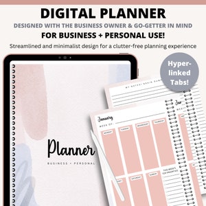 Digital Planner, Goodnotes Planner, iPad Planner, Notability Planner, Undated Digital Planner, 2023 Digital Planner, Daily Digital Planner