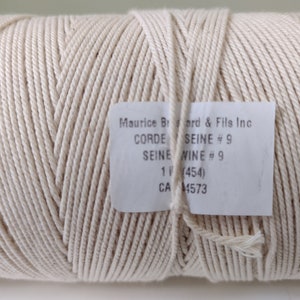 Seine Twine by Maurice Brassard, one pound spool, 3 weight options for weaving and macrame #9 5/12/3 672 yards