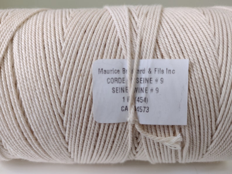 Seine Twine by Maurice Brassard, one pound spool, 3 weight options for weaving and macrame #9 5/12/3 672 yards