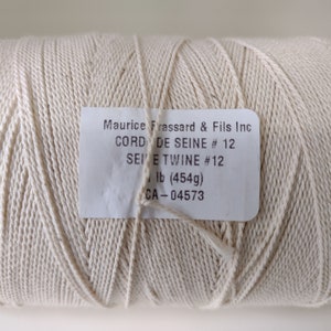 Seine Twine by Maurice Brassard, one pound spool, 3 weight options for weaving and macrame #12 4/12/2 1260 yard