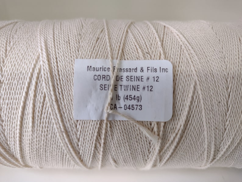 Seine Twine by Maurice Brassard, one pound spool, 3 weight options for weaving and macrame #12 4/12/2 1260 yard