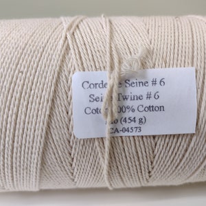 Seine Twine by Maurice Brassard, one pound spool, 3 weight options for weaving and macrame #6 4/12/3 840 yards