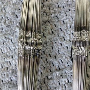 Heddles for loom, wire or inserted eye, 2 sizes.