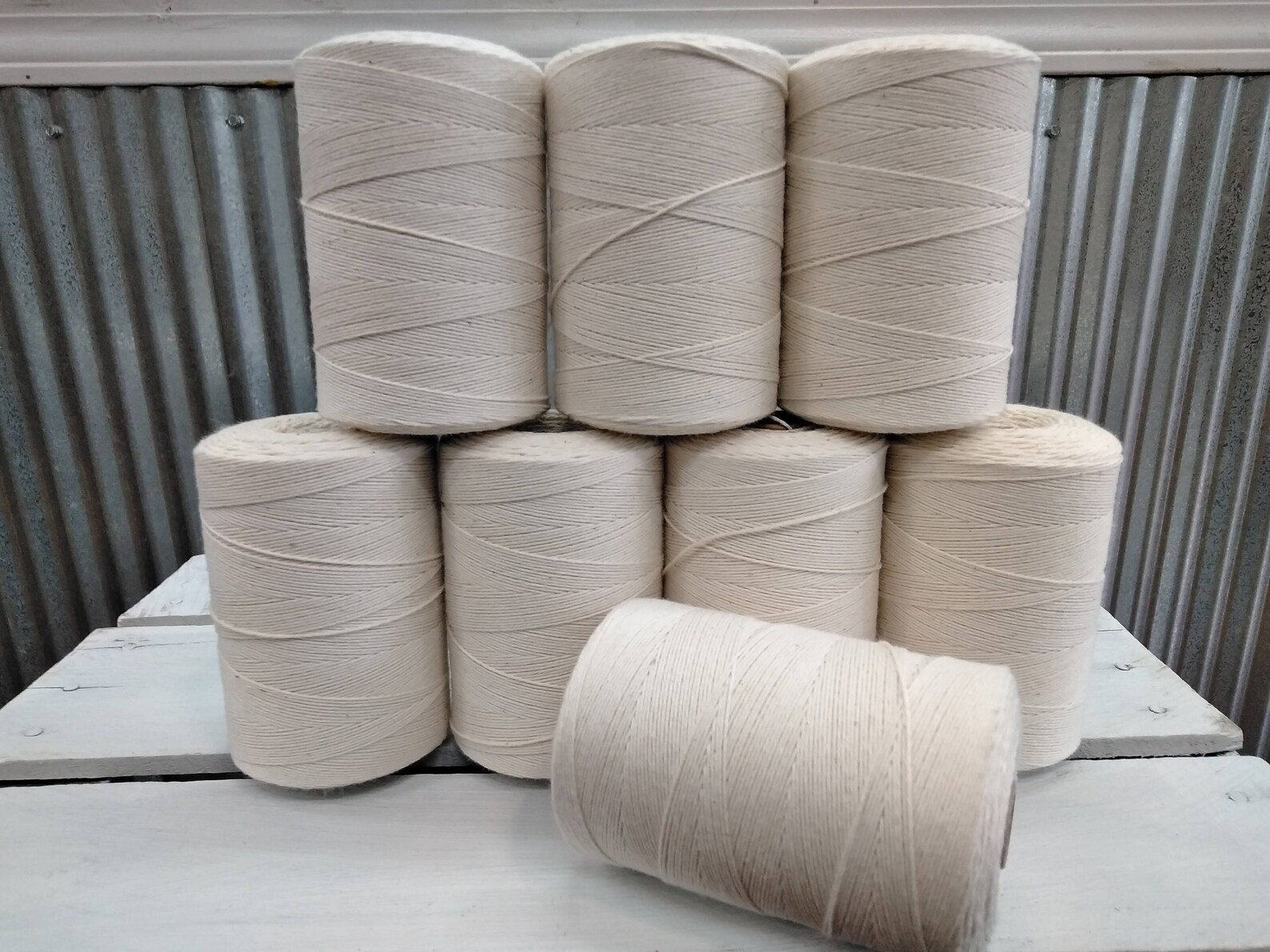 1/2 pound Natural Undyed 8/4 Cotton Warp 100 Cotton Weaving Etsy