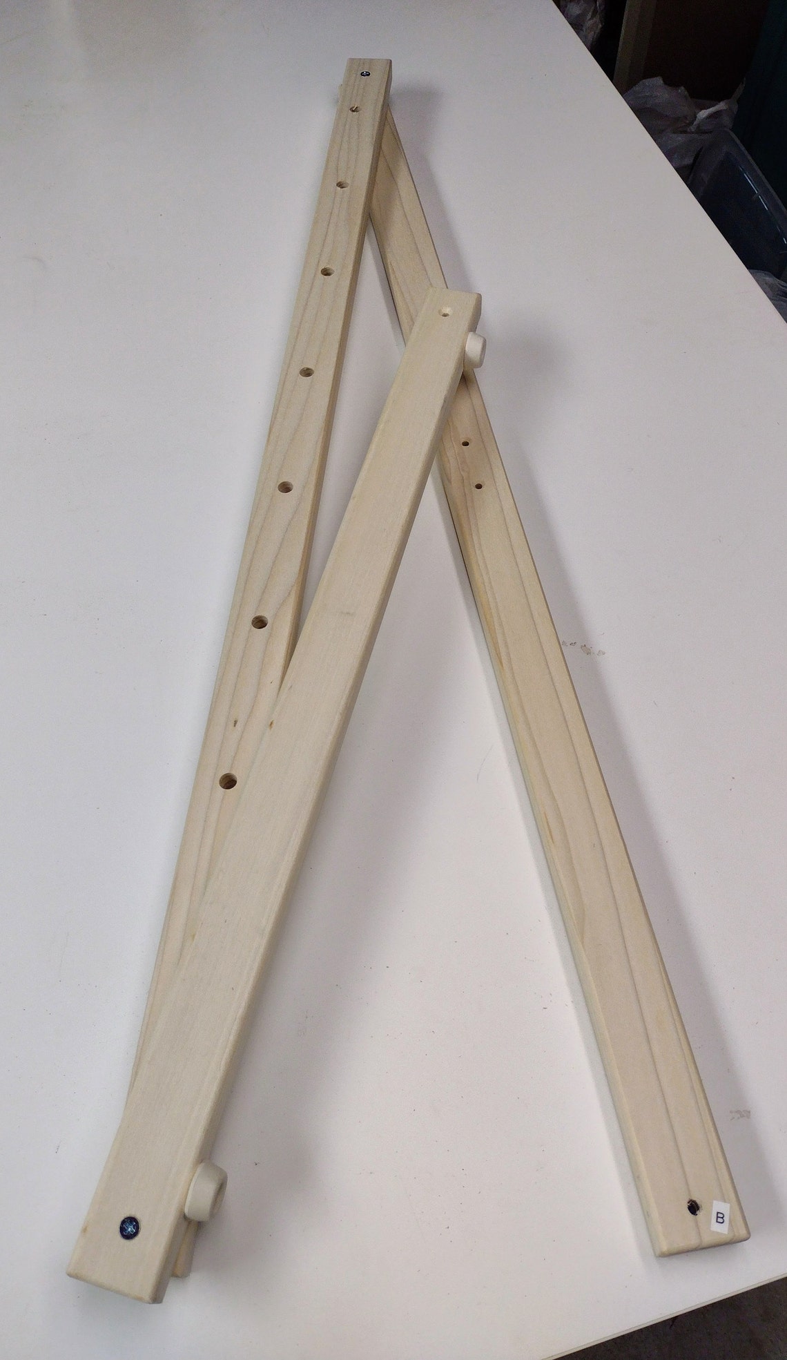 24 Spool Solid Wood Warp Rack Made by Ability Weavers Etsy