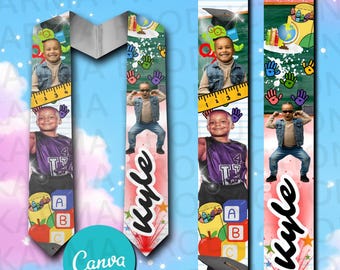 Canva | 幼稚園 | 小学校 | 卒業式 | ストール | テンプレート | デジタルデザイン | ダウンロード