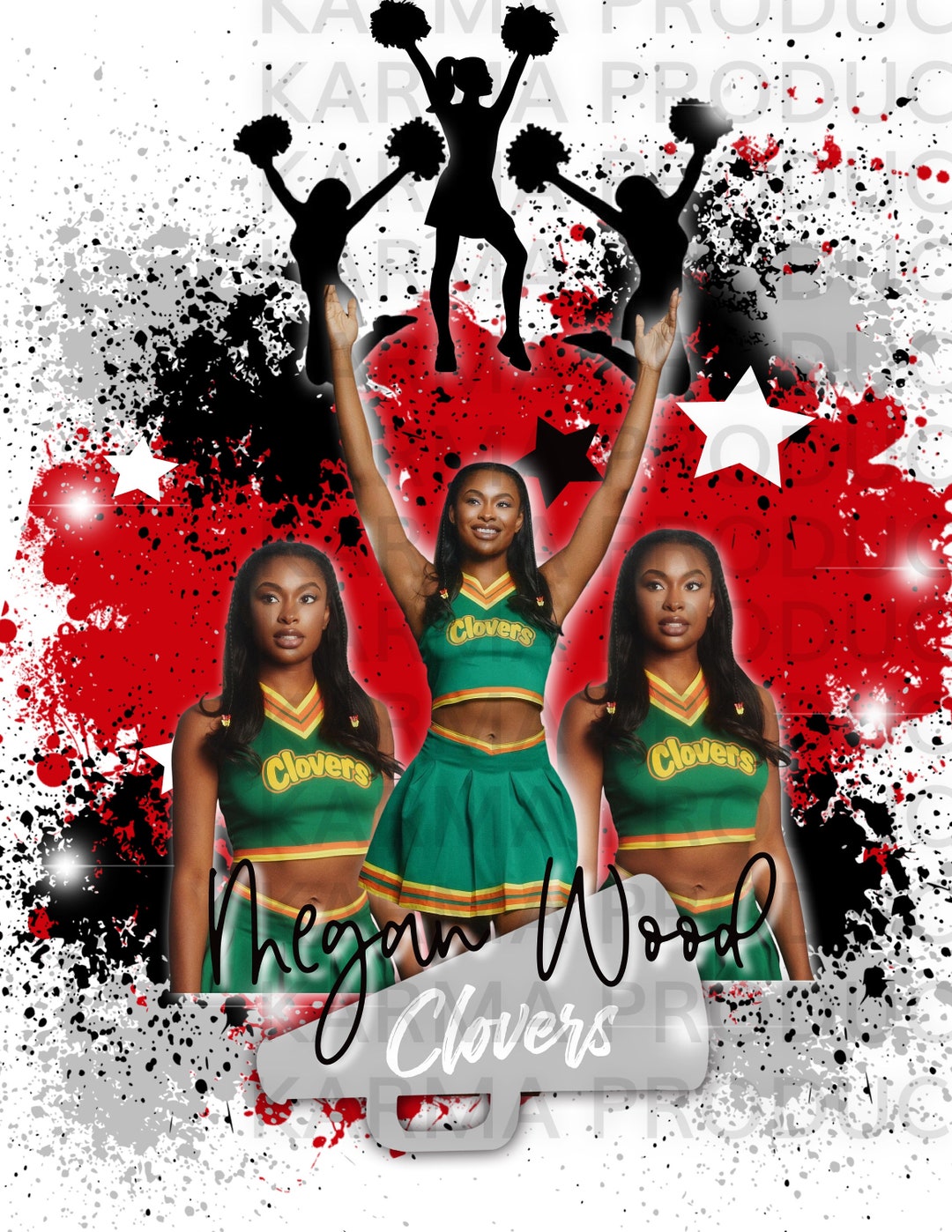 Cheerleader Poster Template _ Cheerleading Flyer Vorlagen – GSJWXX