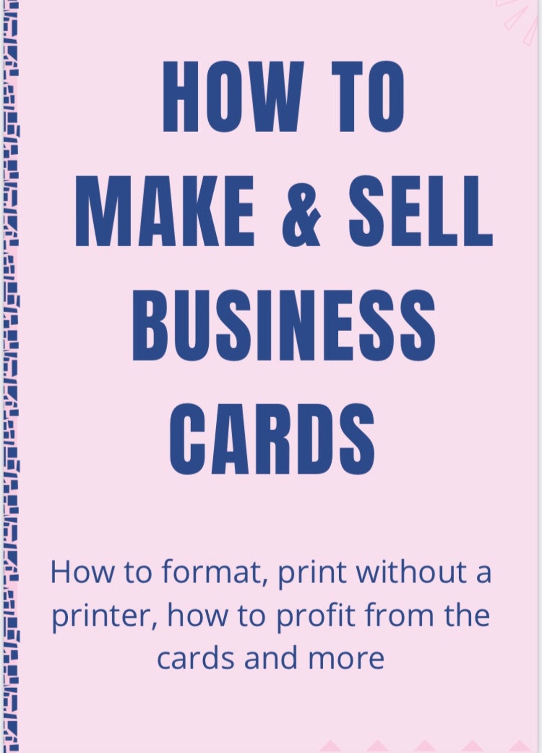How to Make and Sell Business Cards Thank You Cards Etsy