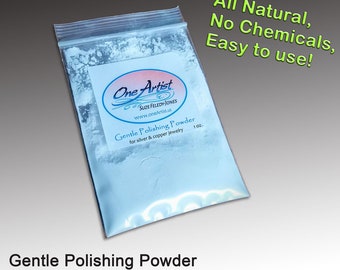 Gentle Polishing Powder, Cleans and Brightens your jewelry. Natural Herbal Scent
