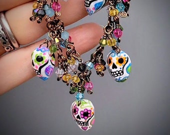 Sugar Scull Crystal Bracelet